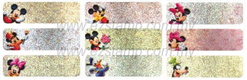 Lb1 米奇家族  MICKEY FAMILY name sticker 姓名贴纸