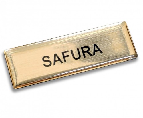 epoxy Gold Name Tag