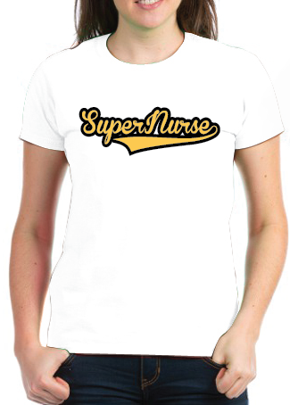 Super Nurse Tee 7- White